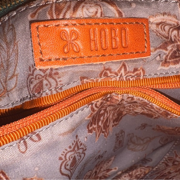 HOBO Turquoise Leather Wristlet with Ring Handle - Picture 5 of 5